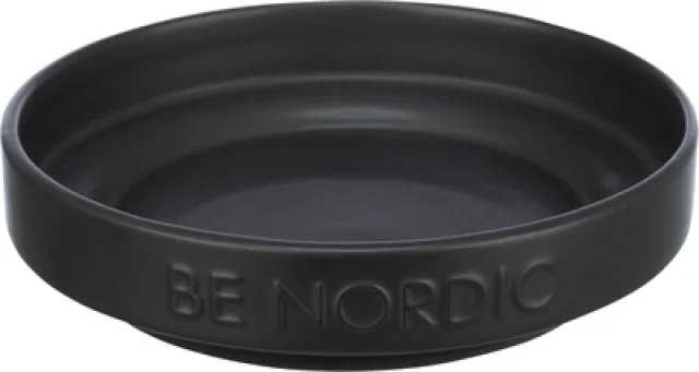 TRIXIE BE NORDIC VOERBAK KAT KERAMIEK / RUBBER ZWART