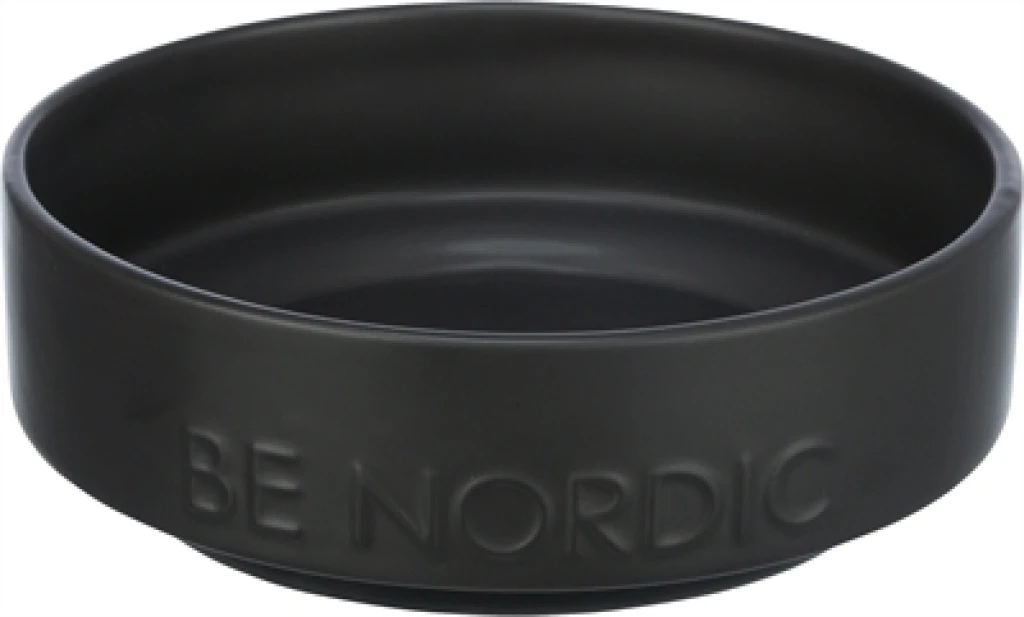 TRIXIE Be Nordic Voerbak voor Honden - Keramiek - Zwart - 1 stuk