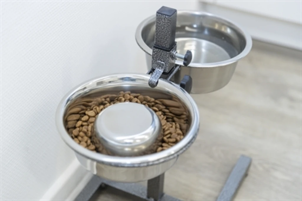 TRIXIE Slow Feeding Voerbak voor Honden RVS - 1,1 Liter - 1 stuk