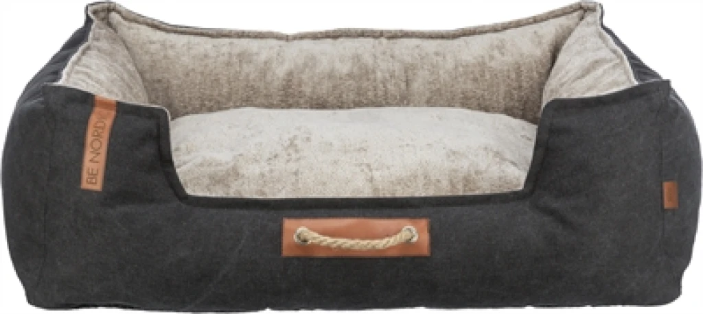TRIXIE Be Nordic Hondenmand Fohr Zwart/Zand - 80x60 cm - 1 stuk