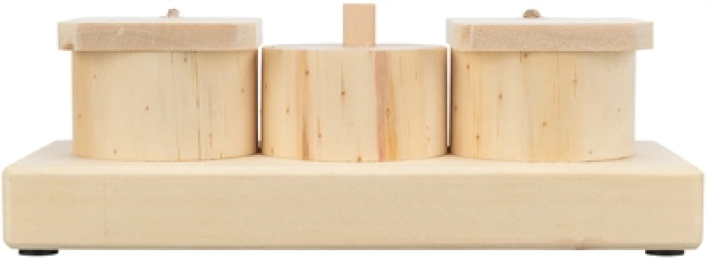 Trixie Intelligentiespel Snack Cups voor Konijnen en Ratten - Hout - 1 stuk