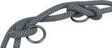 TRIXIE SOFT ROPE HONDENRIEM VERSTELBAAR ZWART / GRIJS