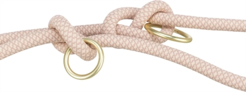 TRIXIE Soft Rope Hondenriem Verstelbaar - Roze/Licht Roze - 1 stuk