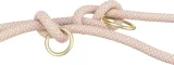 TRIXIE SOFT ROPE HONDENRIEM VERSTELBAAR ROZE / LICHT ROZE