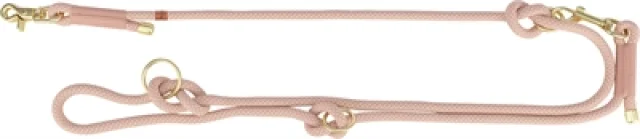 TRIXIE SOFT ROPE HONDENRIEM VERSTELBAAR ROZE / LICHT ROZE