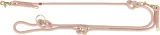 TRIXIE SOFT ROPE HONDENRIEM VERSTELBAAR ROZE / LICHT ROZE