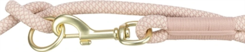 TRIXIE Soft Rope Hondenriem Verstelbaar - Roze/Licht Roze - 1 stuk