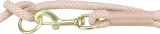 TRIXIE SOFT ROPE HONDENRIEM VERSTELBAAR ROZE / LICHT ROZE