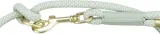 TRIXIE SOFT ROPE HONDENRIEM VERSTELBAAR SALIEGROEN / MINT