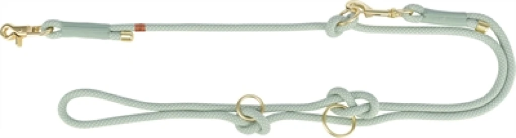 TRIXIE Soft Rope Hondenriem Verstelbaar - Saliegroen/Mint - 1 stuk