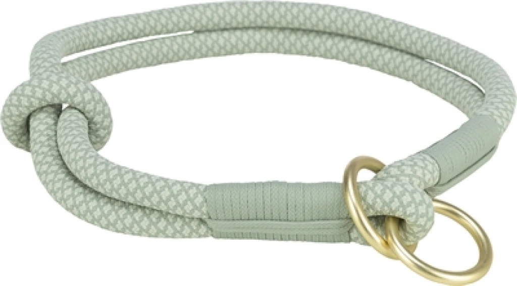 TRIXIE Half-Slip Hondenhalsband Soft Saliegroen/Mint - 50 x 1,3 cm