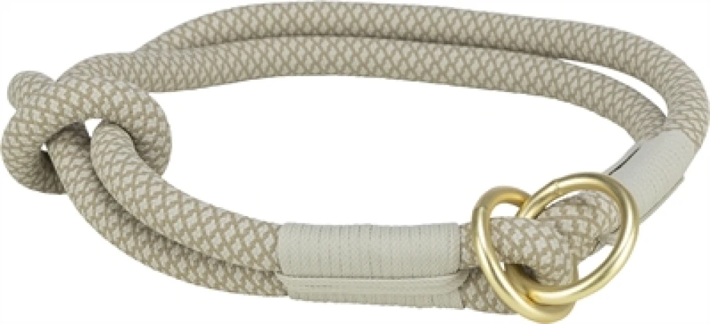 TRIXIE Half-Slip Hondenhalsband Soft Grijs/Lichtgrijs 50-65 cm