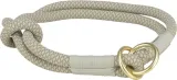 TRIXIE Half-Slip Hondenhalsband Soft Grijs/Lichtgrijs 50-65 cm
