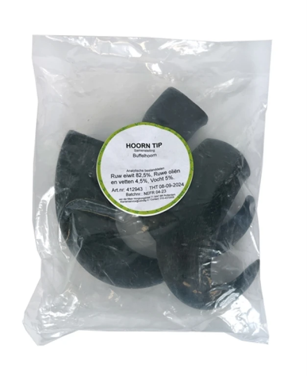 Hondensnacks Buffelhoorn Tips - set van 3 stuks