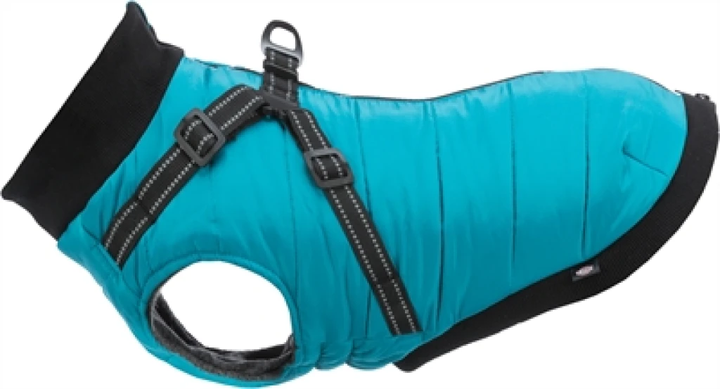 Hondenjas met tuig Aqua 45 cm