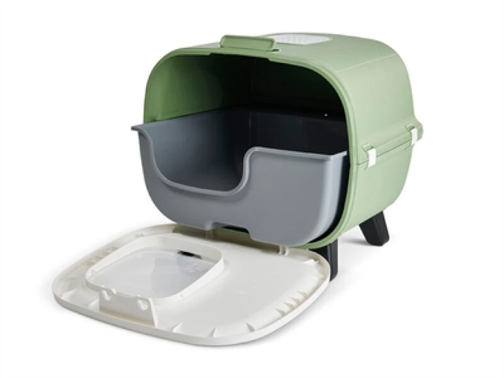 Savic Overdekte Kattenbak Mira Botanical Groen 55.5x44x49.5 cm