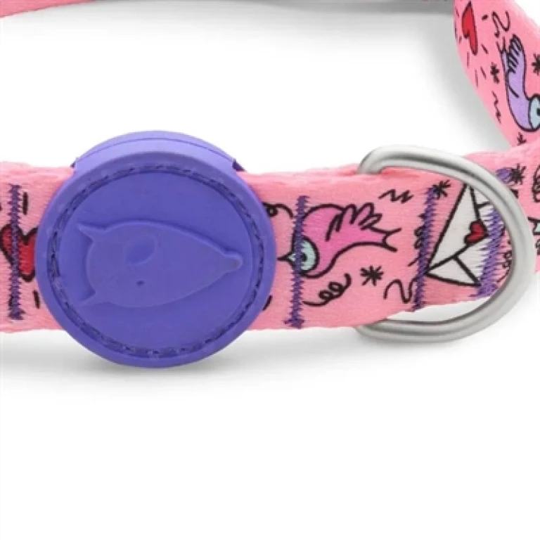 MORSO Hondenhalsband Gerecycled Sweet Tweet Roze, 43-70 x 2,5 cm - 1 stuk