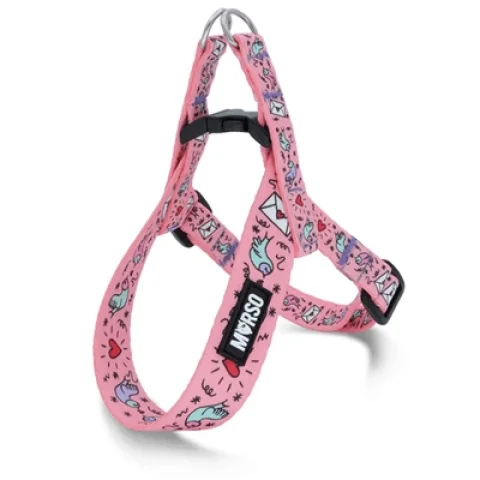 MORSO MINI HONDENTUIG VERSTELBAAR GERECYCLED SWEET TWEET ROZE