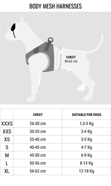 Hondentuig Bruin (56-62 cm) - 1 stuk