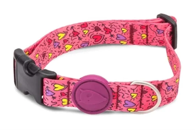 MORSO HALSBAND HOND GERECYCLED PINK THINK ROZE