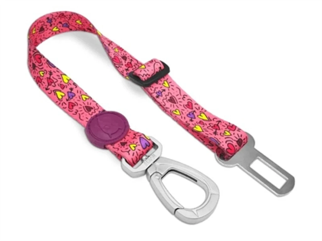 MORSO Hondenautogordel Gerecycled - Roze - 1 stuk