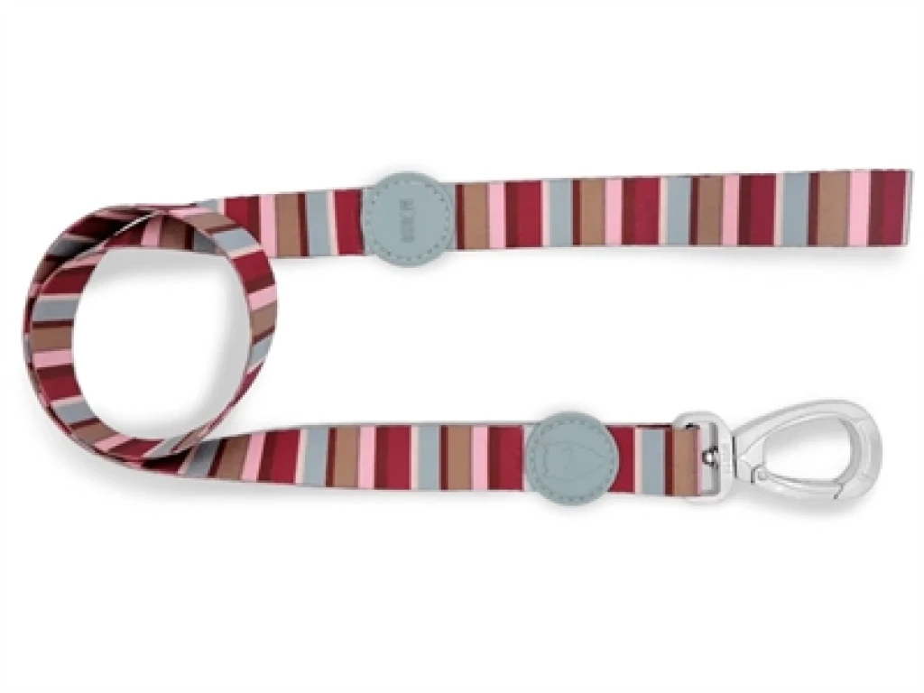 MORSO Hondenriem Gerecycled Skyline Rood/Roze - 1 stuk