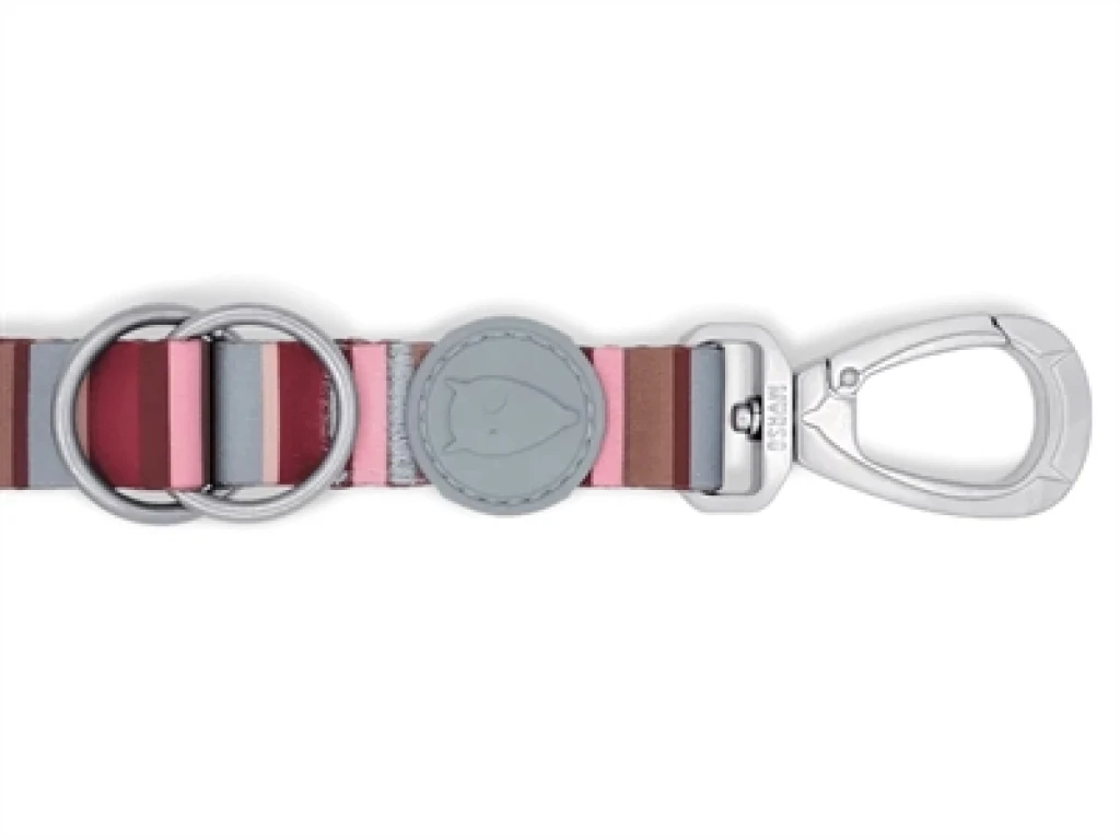 MORSO Verstelbare Hondenriem Gerecycled Skyline Rood/Roze - 1 stuk