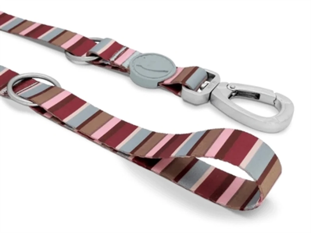 MORSO Hondenriem Verstelbaar Gerecycled Skyline Rood/Roze - 1 stuk
