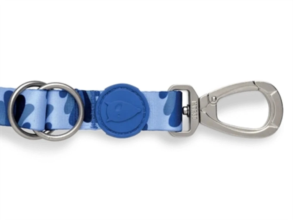 MORSO Hondenriem Verstelbaar Gerecycled - Splash Blauw - 1 stuk