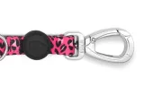 MORSO HONDENRIEM VERSTELBAAR GERECYCLED BUBBLE LEO ROZE
