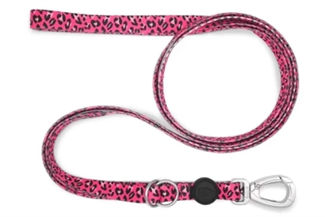 MORSO HONDENRIEM VERSTELBAAR GERECYCLED BUBBLE LEO ROZE