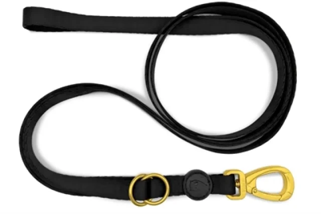 MORSO HONDENRIEM VERSTELBAAR GERECYCLED GOLD CAVIAR GOUD