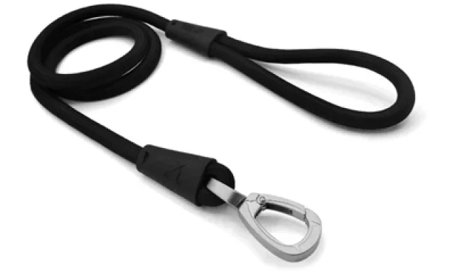 MORSO HONDENRIEM SOFT ROPE GERECYCLED BLACK ZWART