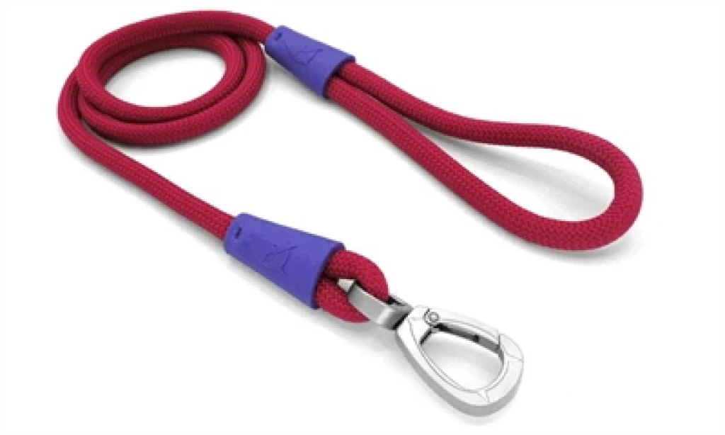 MORSO Hondenriem Regular Rope Gerecycled - Rood Velvet - 1 stuk