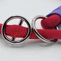 MORSO HALF SLIP HALSBAND HOND REGULAR ROPE GERECYCLED RED VELVET ROOD