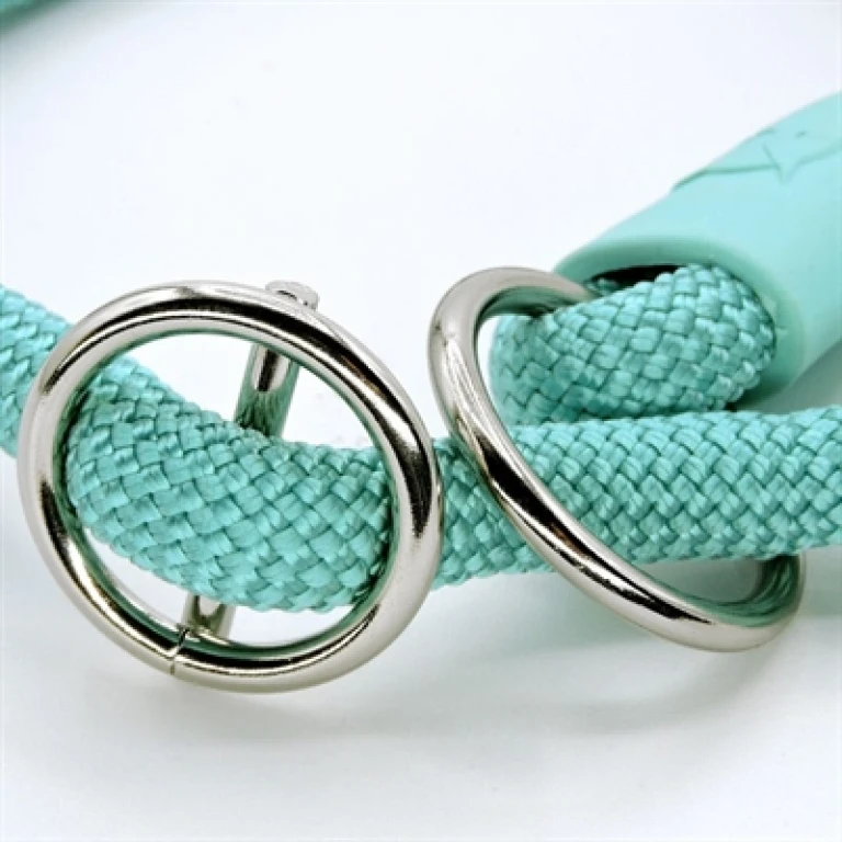 MORSO Half Slip Hondenhalsband Regular Rope Gerecycled - Aquamarine Blauw - L