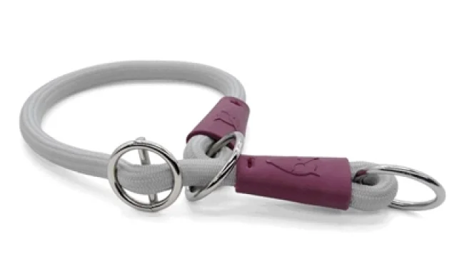 MORSO HALF SLIP HALSBAND HOND SOFT ROPE GERECYCLED GREY GRIJS