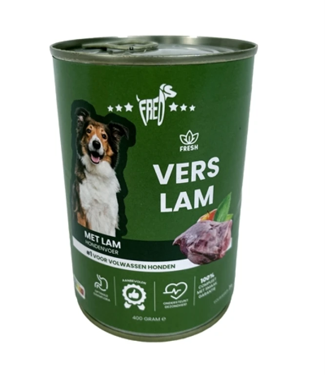 Hond Natvoer Vers Lam 4,8 kg (set van 12)