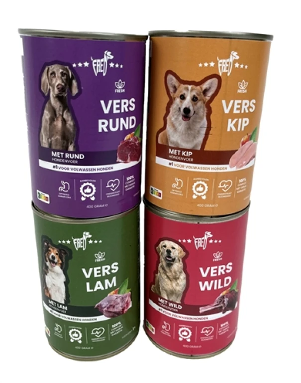 Hond Natvoer Vers Lam 4,8 kg (set van 12)