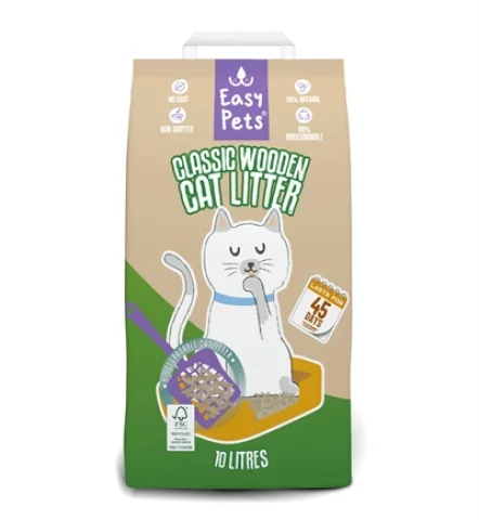 EASYPETS BIODEGRADABLE CLASSIC HOUTKORRELS KATTENBAKVULLING