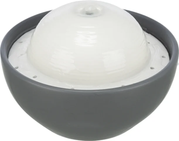 TRIXIE VITAL DOME DRINKFONTEIN KERAMIEK GRIJS / WIT