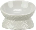 TRIXIE VERHOOGDE VOERBAK / WATERBAK KERAMIEK LICHT TAUPE