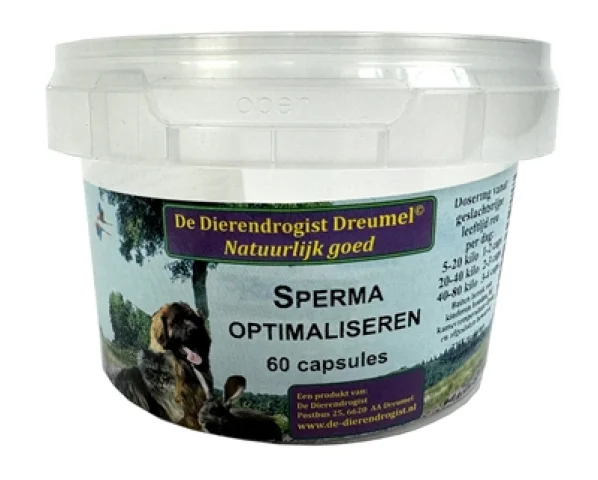 DIERENDROGIST SPERMA OPTIMALISEREN CAPSULES