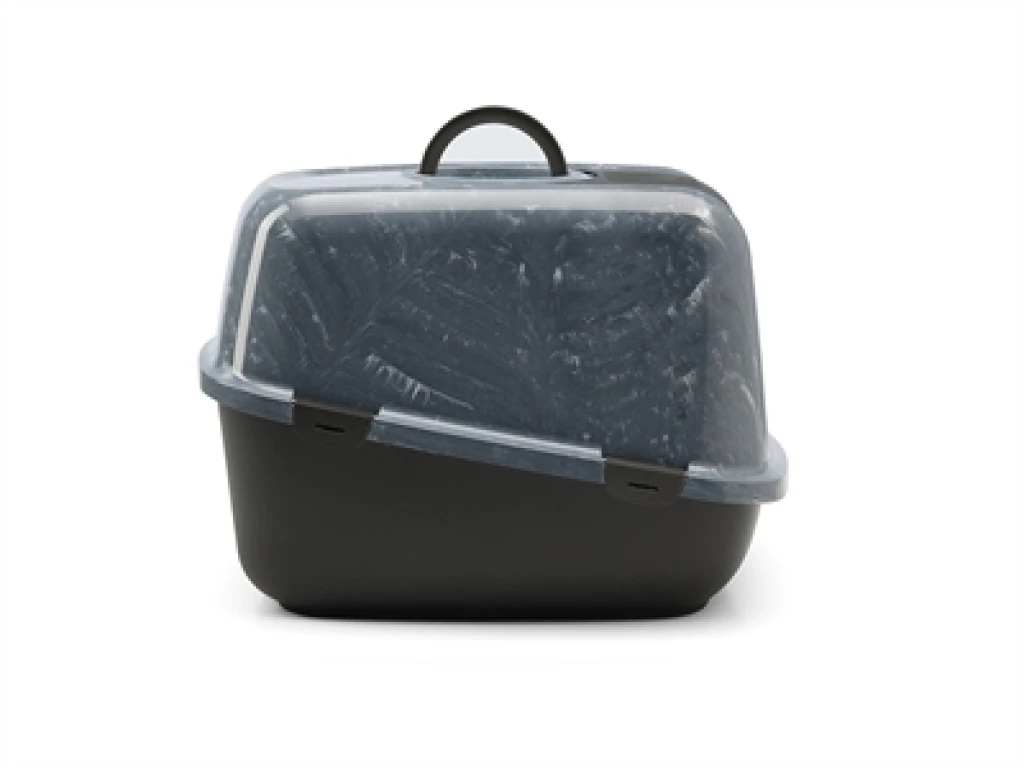 Savic Kattenbak Nestor Jumbo Marble Grijs/Zwart 66,5x48,5x46,5 cm