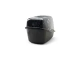 SAVIC KATTENBAK NESTOR MARBLE ZWART / WIT