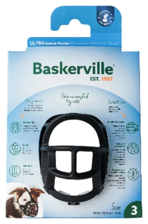 Baskerville Ultra hond muilkorf - Maat M (Nr 3) - 1 stuk