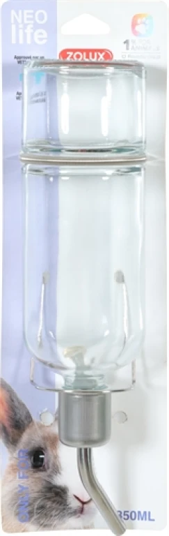 Glazen Drinkfles voor Konijnen Zolux Neolife 350 ml