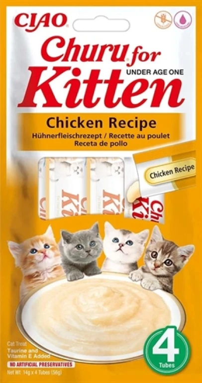 Kat Snacks Kip voor Kittens - set van 4 zakjes