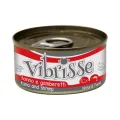 Vibrisse Natvoer voor Kat Tonijn & Garnalen - Set van 24 x 70 gr