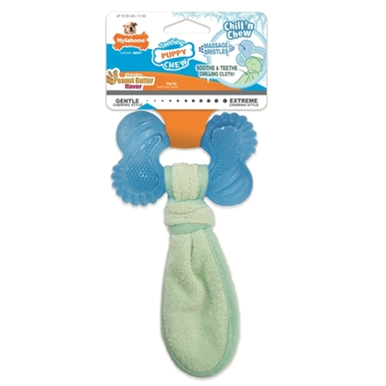 Nylabone Puppy Freezer Bone Kauwspeelgoed Pindakaas - 1 stuk